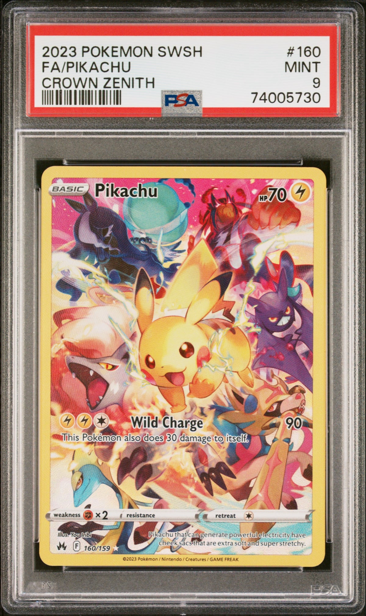 Pikachu 160/159 FA PSA 9